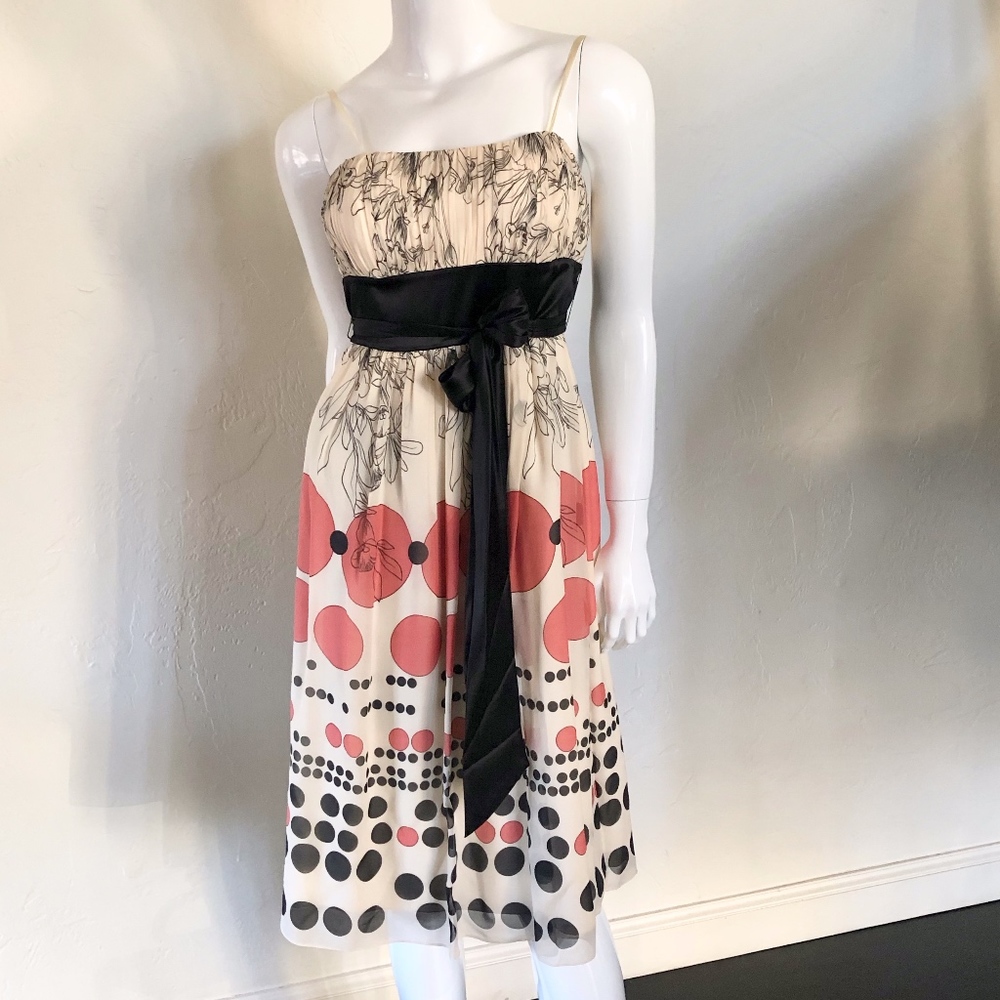 🌺 Max & Cleo Abstract Floral Print dress Size 6 Worn once.